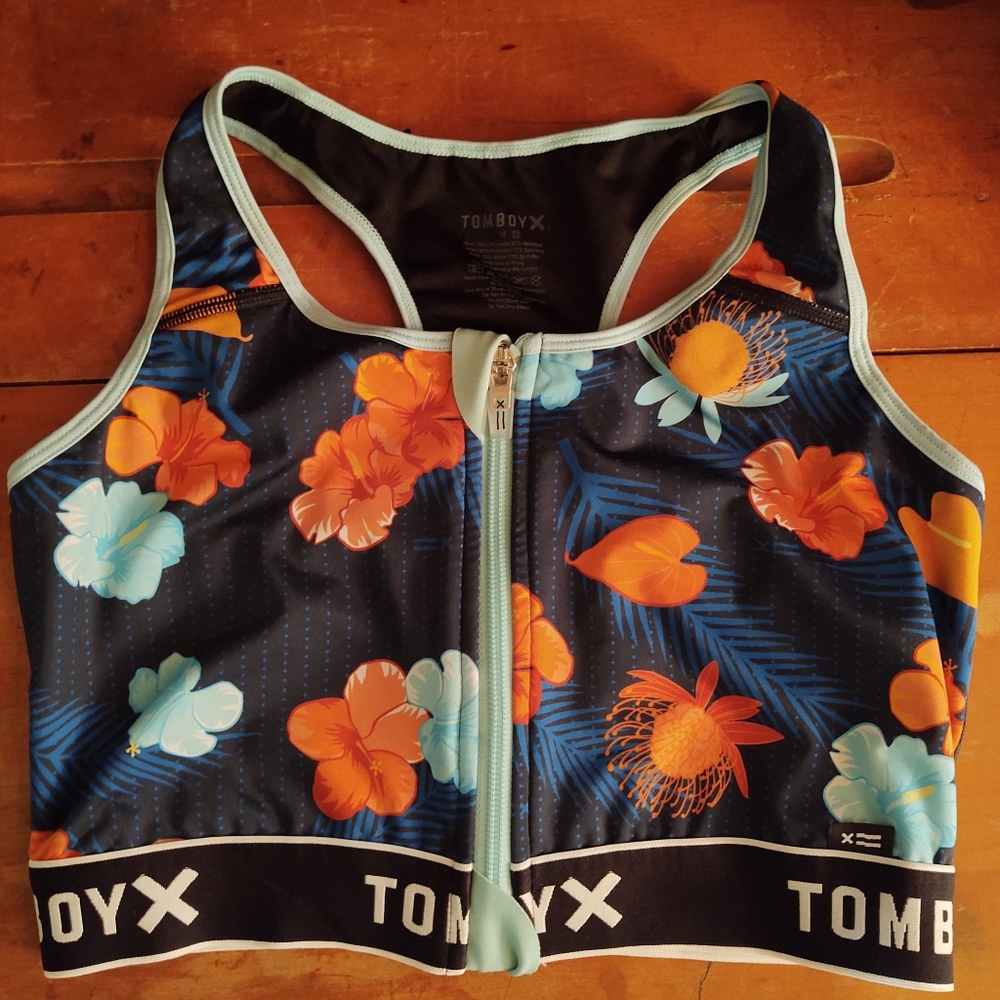 Tomboyx swimsuit zip top Medium